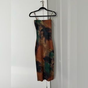 Bodycon Tie-Dye Maxi Dress